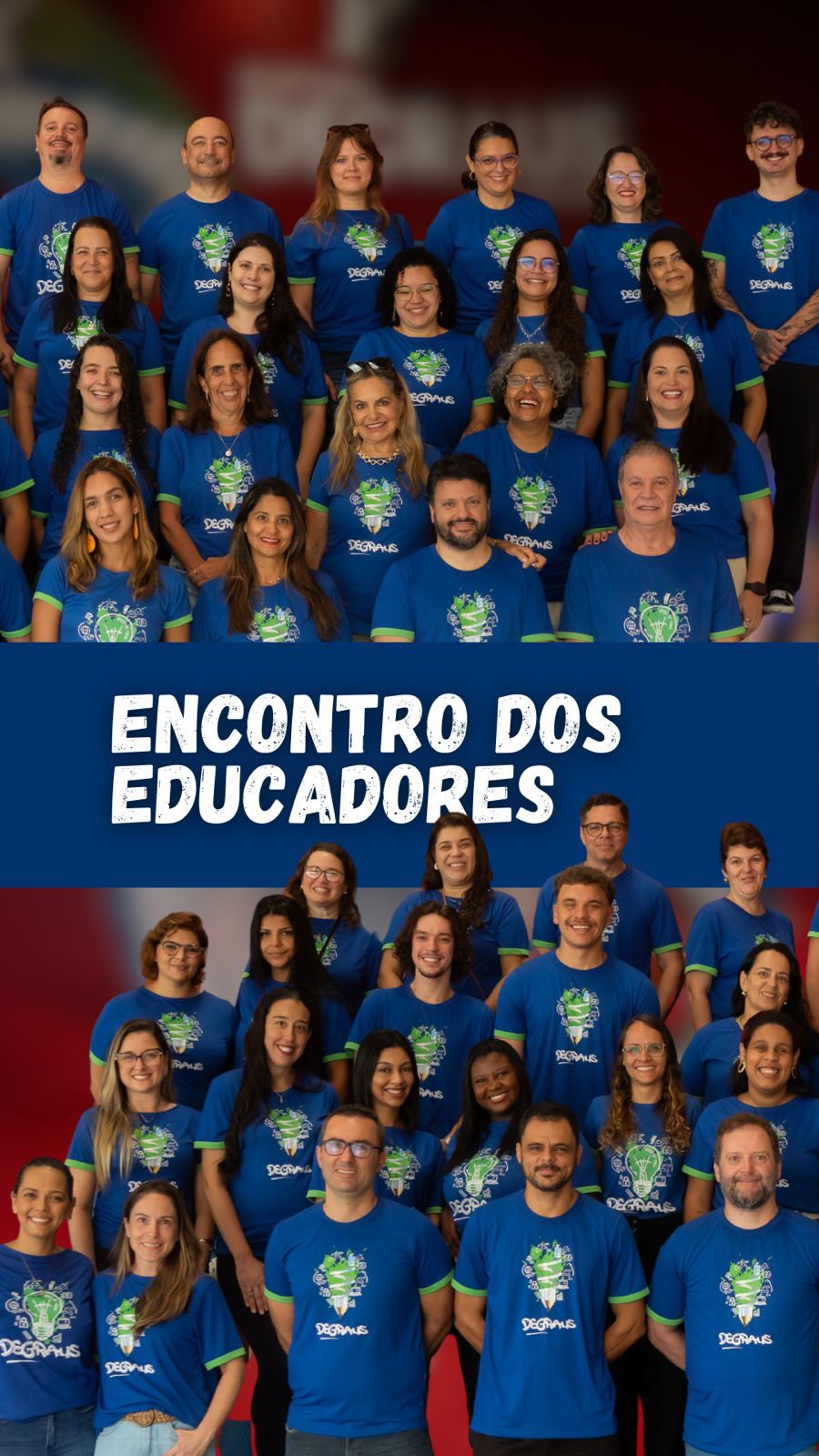 No dia 07 de fevereiro vivemos um encontro especial no Sistema Degraus de Ensino, marcado por conexão, propósito e união.
Entre dinâmicas, alinhamentos e momentos de escuta, fortalecemos aquilo que nos move todos os dias: o compromisso com cada aluno.
Nosso time mostrou, mais uma vez, que educar vai além do conteúdo, é olhar, acolher, orientar e inspirar. Quando professores e auxiliares caminham juntos, o ambiente se transforma e a aprendizagem floresce com segurança e alegria.
Foi um momento de renovar energias, alinhar sonhos e lembrar que a educação é construída em equipe.
Seguimos firmes, com o coração cheio de gratidão e a certeza de que grandes resultados nascem de times que acreditam, colaboram e fazem acontecer juntos todos os dias aqui mesmo.
#sistemadegraus #educacaoinfantil #ensinofundamental