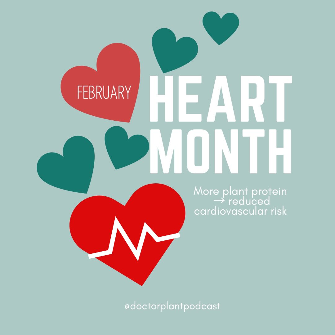 We talk often about cardiovascular health here at Plant Powered Physicians, and in honor of February being Heart Month, we’re dedicating this week to all things heart. 🫀
On our Substack, we’ll be diving into:
• The science behind plant-forward nutrition and cardiovascular outcomes
• Practical, heart-supportive recipes you can start using right away
• The everyday habits that meaningfully move the needle
And because this season of the podcast is centered on all things protein, we’ll also be exploring the relationship between protein sources and heart health — what the research shows, where misconceptions arise, and how to think critically about building a cardioprotective plate.
Follow along this week as we put evidence-based heart health front and center.