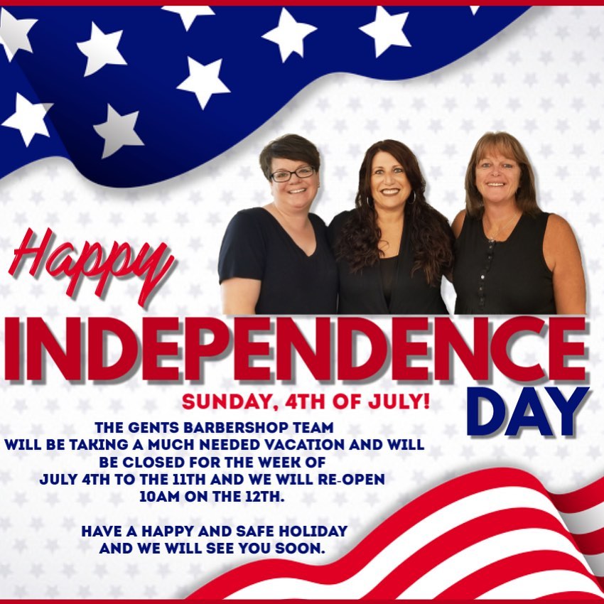 Closing for a long over due vacation! After tomorrow we will be back on the 12th at 10am! Have a great 4th of July!!