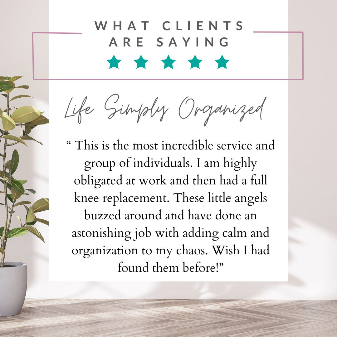“Wish I had found them sooner.” 🥹✨
There’s nothing more rewarding than hearing how a calm, organized space can truly change someone’s day-to-day life. Between a demanding job and recovering from knee replacement surgery, our amazing client needed peace — not piles. So we stepped in, took the overwhelm off their plate, and turned chaos into calm.
Moments like this are why we love what we do. Organization isn’t just about tidy spaces… it’s about supporting people when they need it most. 💛
#clientlove #happyclient #homeorganization #organizedhome #declutteryourlife #beforeandafter #organizedliving #calmspace #homehelp #professionalorganizer #homeinspiration #stressfreehome #realresults #clienttestimonial #smallbusinesslove