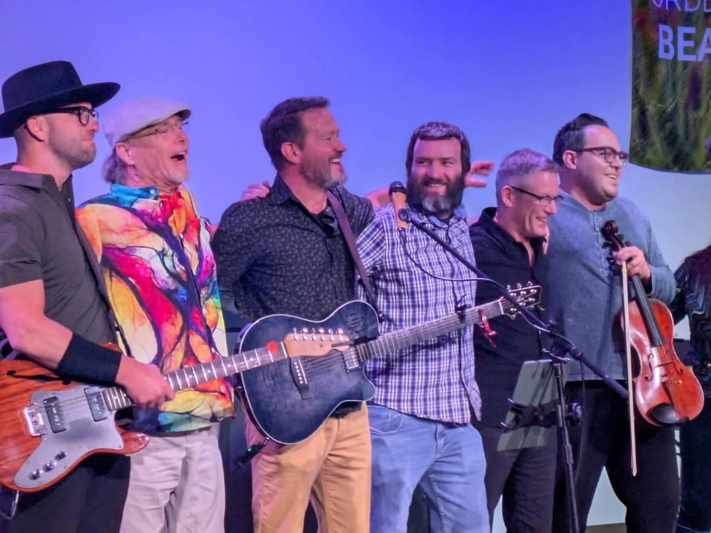 So grateful. Thank you @vision_csl for the wonderful space and open ears and hearts. And this band!!! OMG that was awesome. @collinelliott82 @dylankebow @josh_weinstein_music @nicohvla