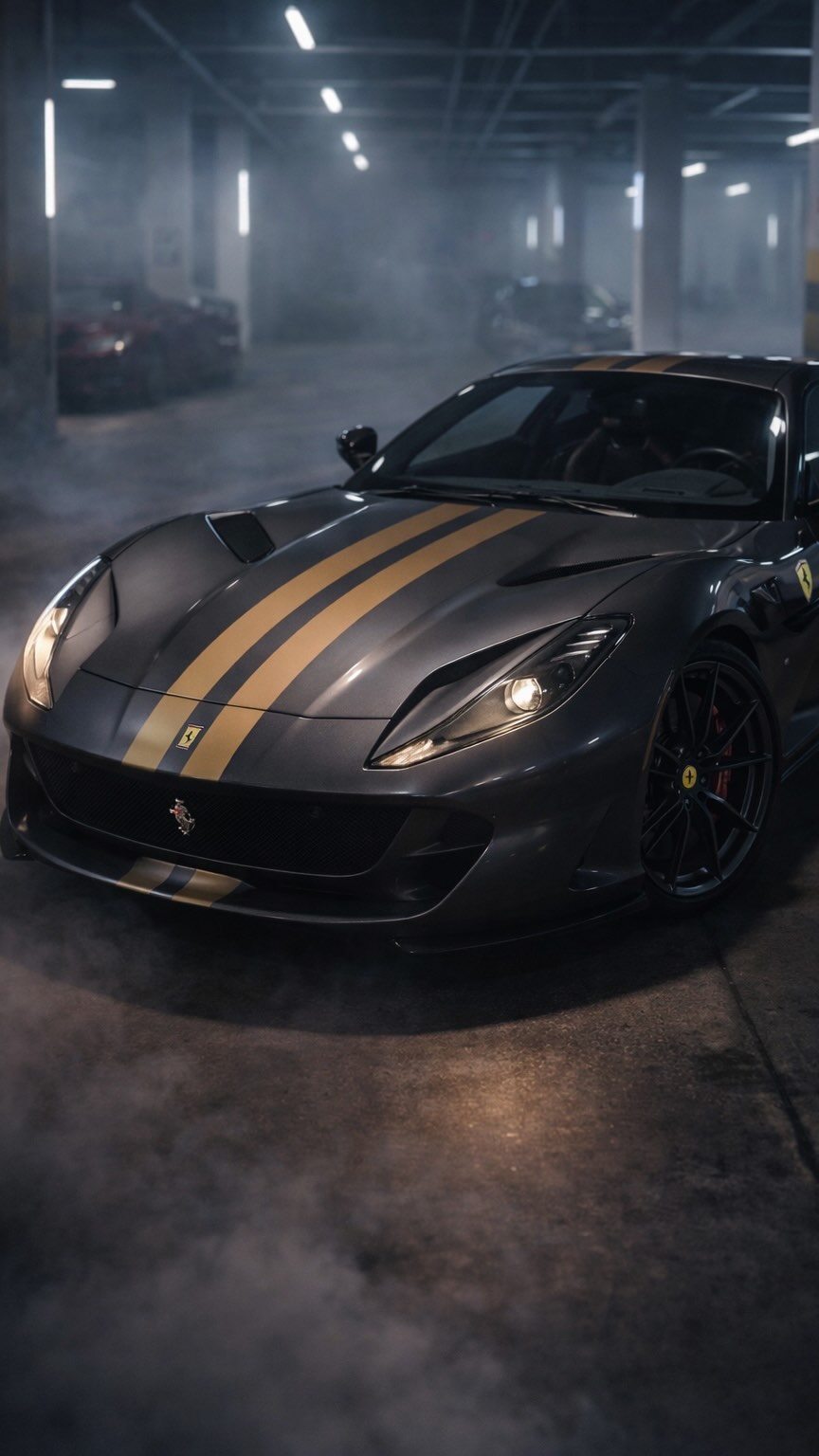 El rugido del motor entre sombras y humo. Un instante suspendido entre velocidad y lujo
#Ferrari #Supercar #LuxuryCars #ExoticCars #FerrariLifestyle