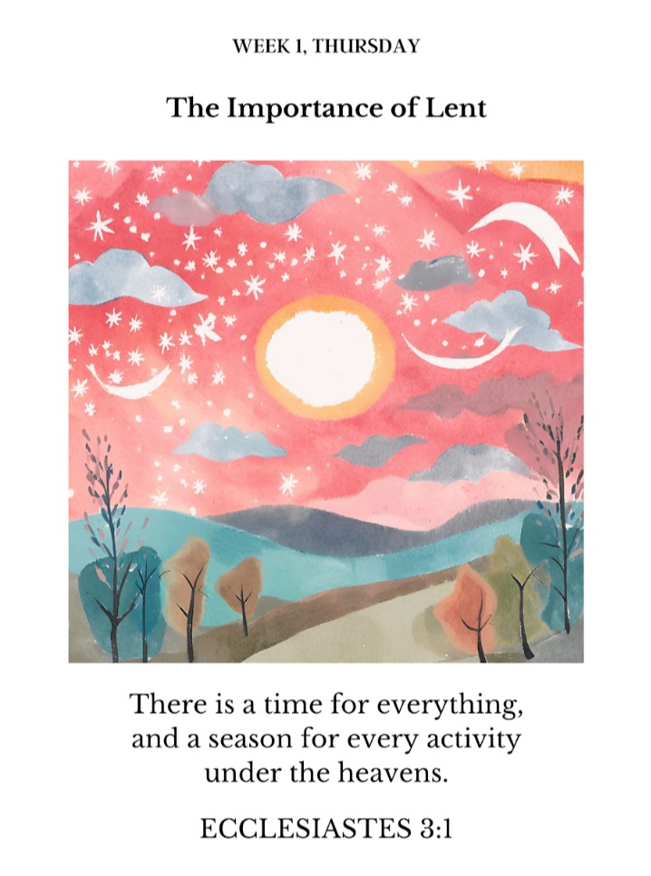 There is a time for everything and a season for every activity under the heavens. Ecclesiastes 3:1