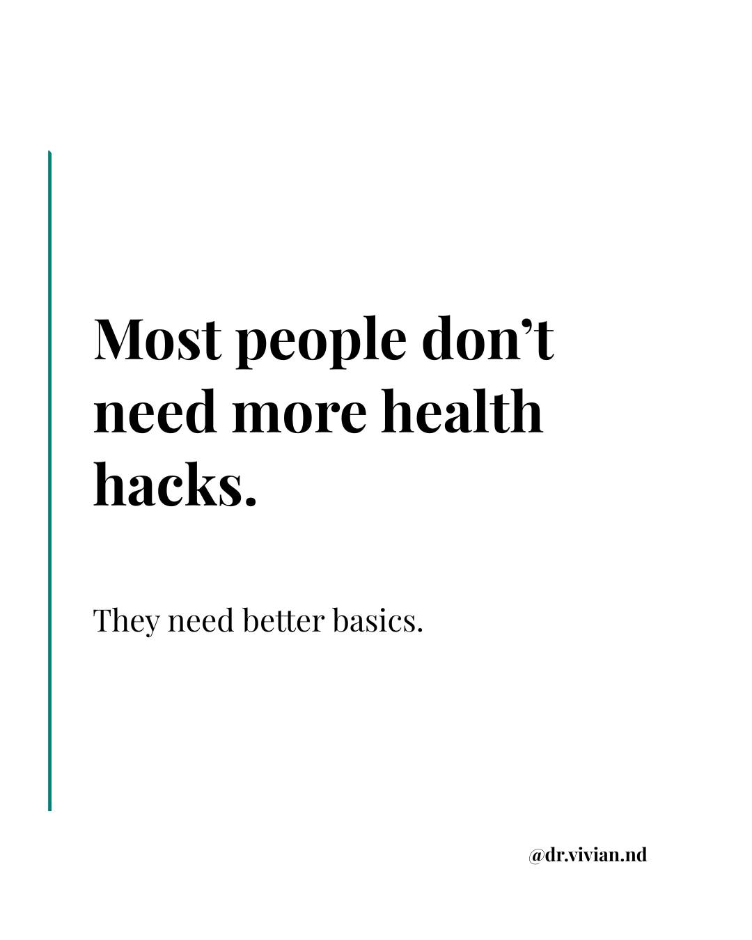 Most people don’t need more biohacks.
They need better basics.
Your body thrives on rhythm and CONSISTENCY — not complexity.
If you’re constantly jumping from:
supplements → detoxes → new diets
Come back to this.
And if you’ve mastered the basics but still don’t feel well, that’s where root-cause, personalized care matters.
✨ Simple first. Specific second.
---------------------------------------------
La mayoría de las personas no necesita más “hacks” de salud.
Necesitan mejores bases.
Antes de suplementos.
Antes de detoxes.
Antes de laboratorios costosos.
El cuerpo responde bien a lo simple:
🌞 Ritmo diario
🥗 Comida real
💪 Movimiento
😴 Buen sueño
🙏 Paz mental
Muchas veces el problema no es falta de información…
es falta de constancia.
Y si ya estás haciendo lo básico de forma consistente y aún así tienes:
• problemas digestivos
• desbalance hormonal
• baja energía
• dificultad para bajar de peso
• problemas en la piel
Entonces sí vale la pena un enfoque más personalizado y de raíz 🌿
La salud no empieza con lo más complicado.
Empieza con lo más simple.
#naturopathicdoctor #holisticdoctor #rootcausehealing #integrativehealth
#guthealthmatters #preventivemedicine #orlandohealth #orlandowellness #wintergardenfl
#centralfloridahealth #orlandomoms #saludholistica #saludnatural #saludlatina #medicinaintegrativa
#bienestarintegral #healthbasics
#backtobasics #healthyhabits
#consistencyoverperfection