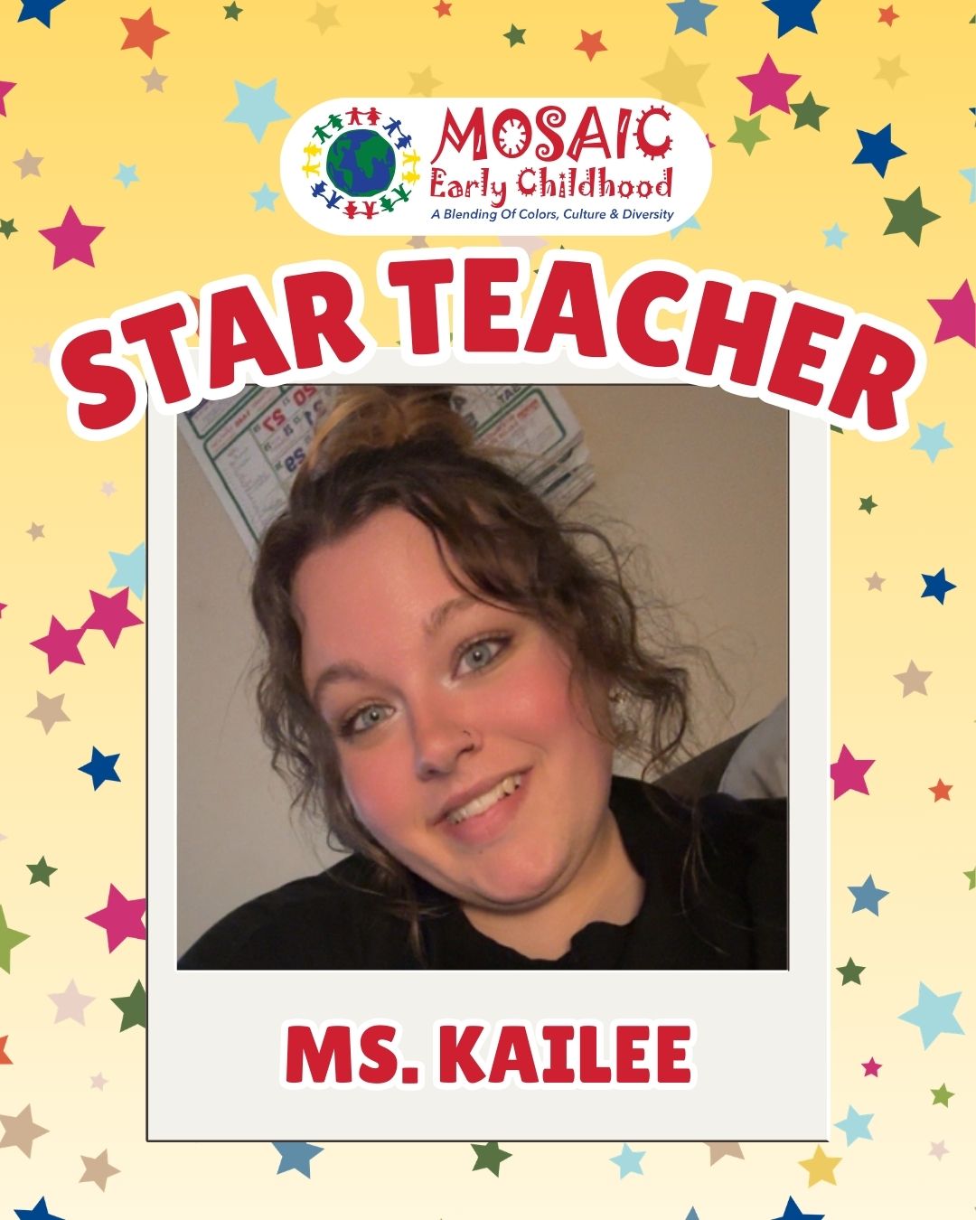 🌟 Meet Our Star Teacher: Ms. Kailee! 🌟
Say hello to Ms. Kailee! 💚
✨ Favorite color: Olive green
🍛 Favorite food: South Indian cuisine
👩🍳 Hobby: Cooking up something delicious
🌿 Loves: Traveling, being in nature, and spending time with family
❄️ Originally from: Michigan
In just ONE year, Ms. Kailee has truly made her mark at our Dempster campus. She’s an incredible team member who brings warmth, dedication, and heart into everything she does.
Her life goal? Building a meaningful family life — and that love for family shines through in the way she cares for our children every single day. 💛
We’re so lucky to have you, Ms. Kailee! ✨
.
.
.
.
.
#mosaicearlychildhood #teacherspotlight #gratefulheart