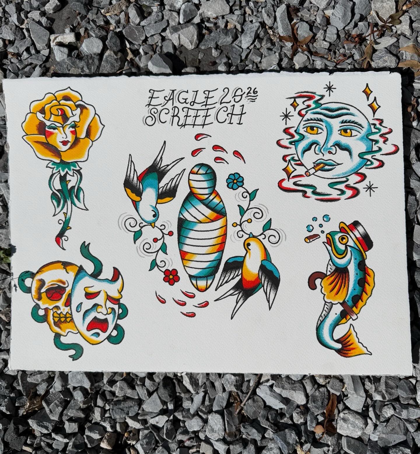 💥NEW FLASH💥 Made this in between some appointments and would love to tattoo them!
Interested? DM me and we can sort it out
💥Booking March in Austin, TX💥
•
#americantraditionalflash #austintexastattooartist #austintattooartist #austintexas #traditionalflashtattoo