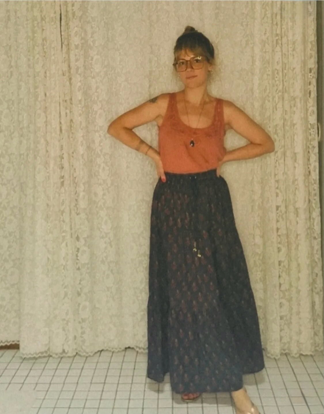 Gorgeous Marlee @folk.town.fashion bringing all the 70s vibes in our SANA lurex Maxi skirt 😍🙌🙏
Online now…. And getting low in a few sizes.