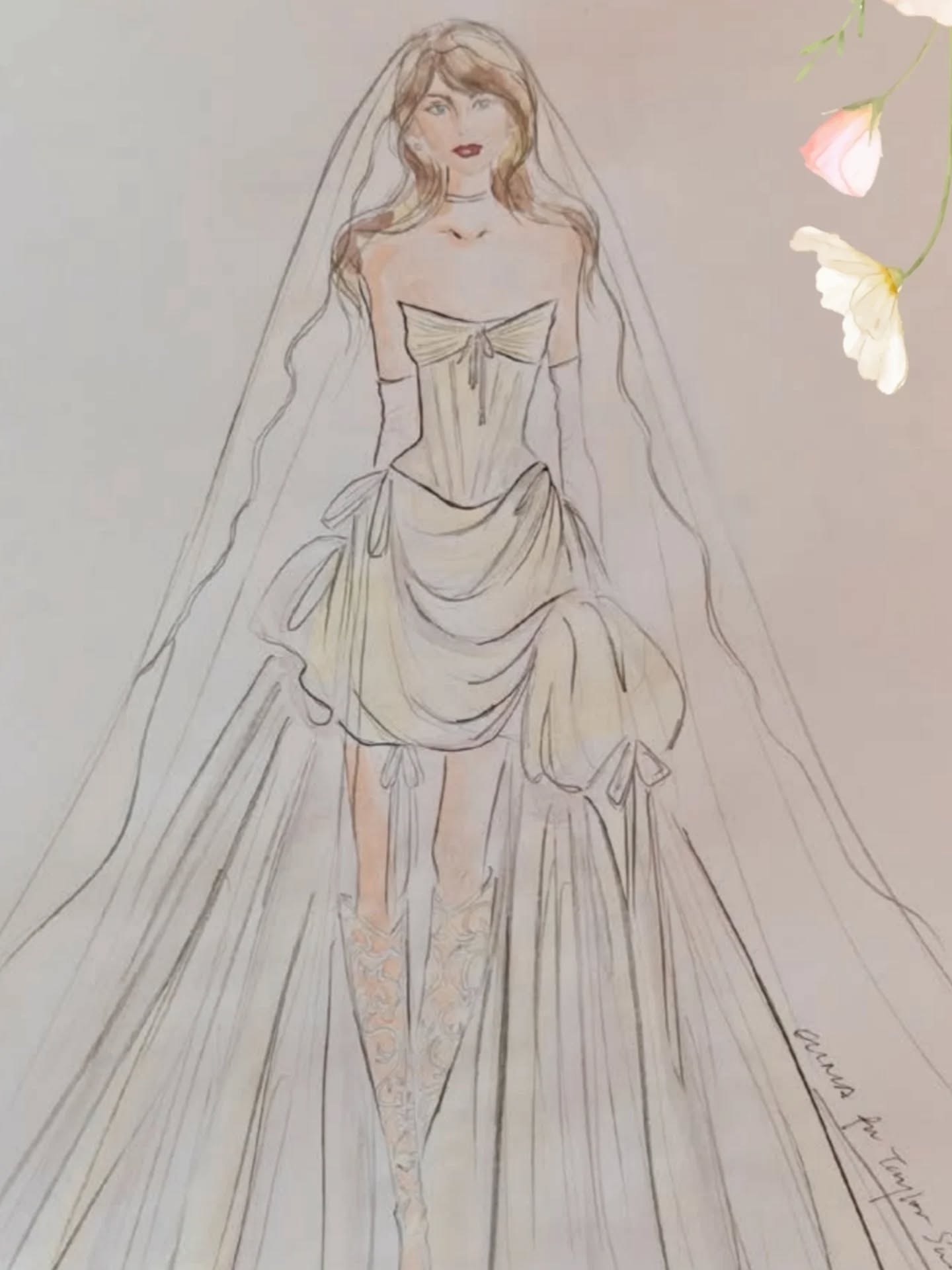 Extremely honored to be featured in the newest @hellocanadamag today! Yes, we designed a wedding dress for @taylorswift. 🤍
" I envision Taylor in a high-low silk taffeta wedding dress, sculpted with organic folds and architectural bow details. The silhouette
features a fitted, elongated corset with subtle ruching across the bodice, balancing structure and softness. Finished with a dramatic train and
styled with a choker, gloves and knee-high, western-inspired, cut-out boots, she steps into the wedding scene with confidence - bold, modern and unapologetically herself." @ouma_designer
If you need a visual reference, check out the Aurora gown from the capsule collection.
Thank you @alisonmcgill for including us, alongside such incredible Canadian designers. What a dream moment. 🕊️
#OUMAAtelier #swifties #HelloCanada #taylorswiftwedding #CanadianDesigner