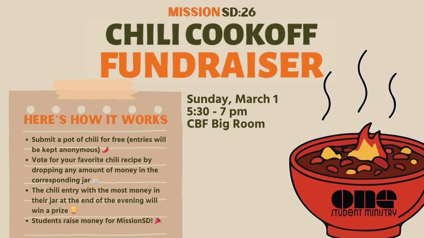 Who’s joining us NEXT Sunday for the chili cookoff? We have 8 chili entries so far—will you be entering your best pot of chili?
Cbf.us/events