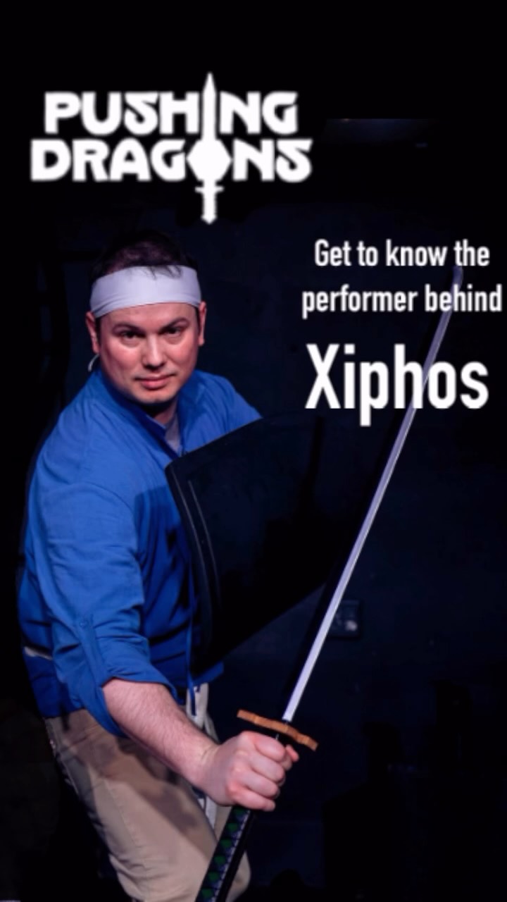 Everyone sit down and hush- my favorite himbo is speaking! Here’s a behind the scenes peek at @tanninsorwhatever and how his character Xiphos Scimitar Flamberge came to be! Catch him and our other PCs back on the Push Stage this Saturday night at 7:30!
Get your tickets now.
Pushing Dragons is sponsored by @divergentrealms
#pushnfk #dungeonsandragons #dnd #dndimprov #pushingdragons