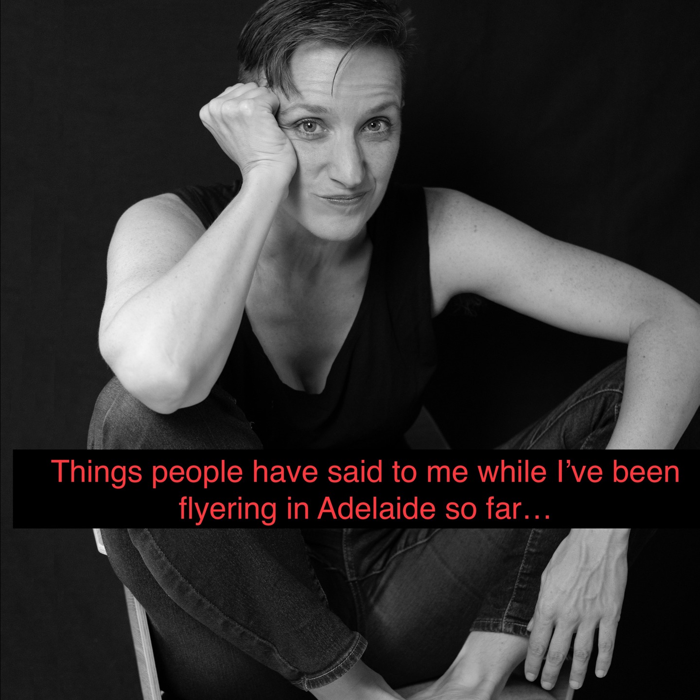 Just a little note on flyering here at @adlfringe If you get annoyed by the constant flyering another thing you can do is BOOK IN ADVANCE. My political comedy show Severe Lacerations to Head is at @themercury.adl from 11th-15th Mar. Would love to see you there without having to bother you in the street first!!