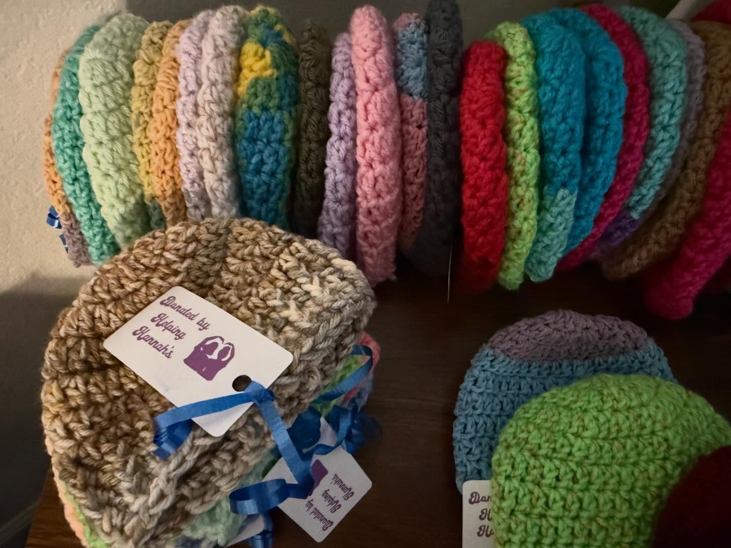 We had fifty handmade hats donated to the birth center today!
Thank you so much Helping Hannah’s! Our babies will make good use out of these! ♥️
