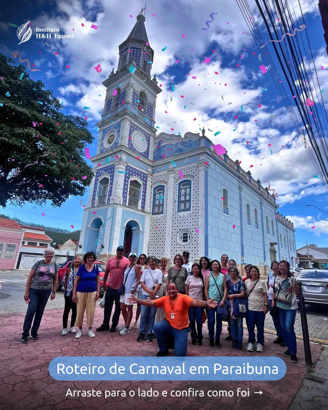 Aproveitando a folia, nesta terça-feira, recebemos um grupo em um roteiro que acontece todos os anos, organizado pela agência Art Turismo do bairro do Cambuci (SP).
A programação incluiu city tour pelos pontos turísticos da cidade, almoço em restaurante local, parada na tradicional pamonhada e visita ao Sítio do Bello, com vivência ligada às frutas nativas e à produção local.
Já estamos ansiosos para ano que vem! 🥰
#ihhf #ong #paraibuna #turismo #milhofolia