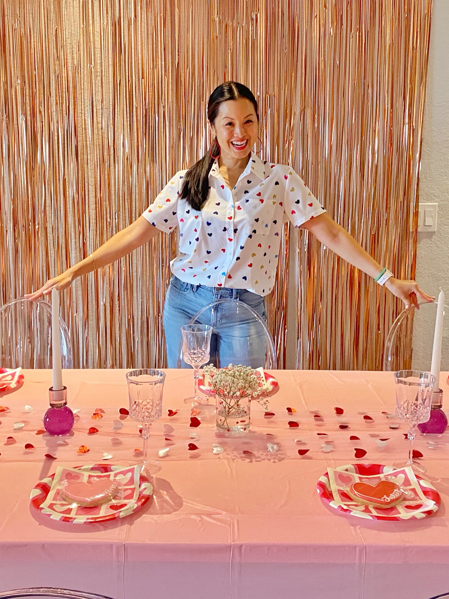 Them: “You can’t throw two Galentine’s parties in under 21 hours.”
Me: “Hold my pink, sparkly champagne.” 💕✨🍾
I’d never done Galentine’s Day before, but after this weekend I am a fan! What a fun, food/drink/laughter-filled weekend with some of my favorite ladies!
Love is like champagne…fill your own glass first. 😘