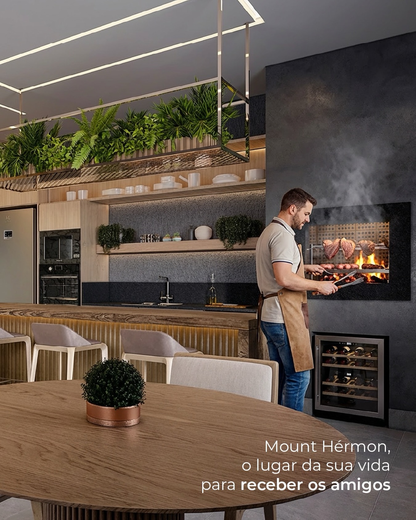 Entre aromas, risadas e boas conversas, criam-se os momentos que fazem a vida valer a pena.
Nos espaços gourmet do Mount Hérmon, cada encontro ganha sabor especial — com infraestrutura de alto padrão, conforto e o cenário ideal para reunir quem faz parte da sua história.
Porque acolher bem também é uma forma de viver melhor.