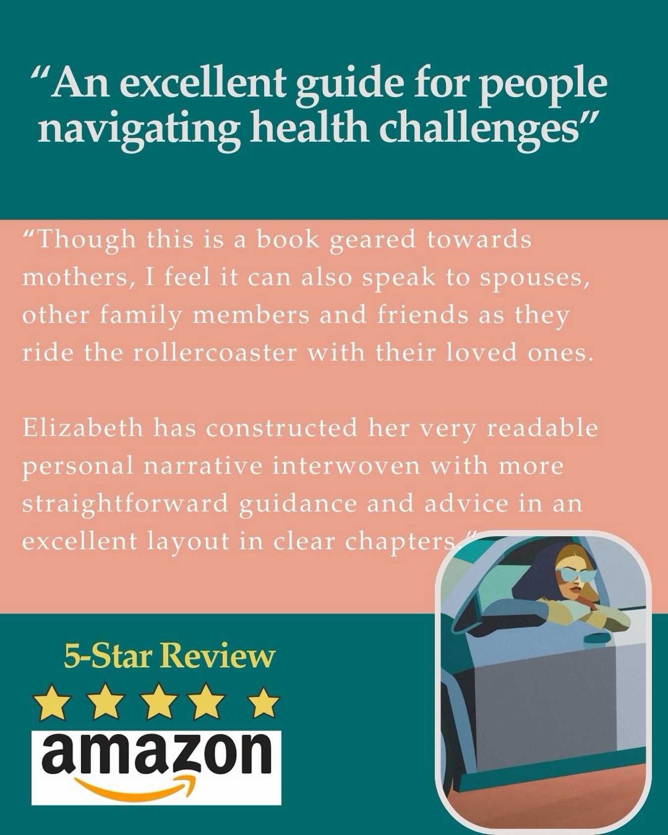 Cancer never happens to one person. Or to one mom.
It happens to the whole family.
I wrote “I Can’t Have Cancer, I Have Carpool!” not just for mothers. But also for the spouses, friends, and family members who are riding the rollercoaster beside you.
#icanthavecancerihavecarpool #momswithcancer #motherswithcancer @amazon #5starreview