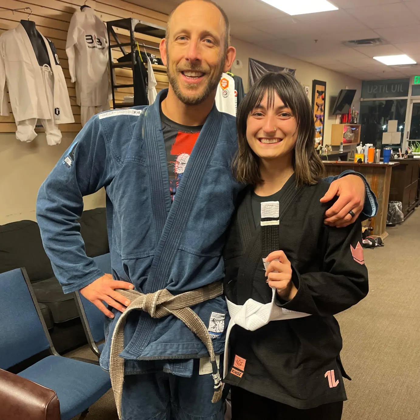 Champion! Very proud of this student. Learning some striking, some wrestling, some jiu-jitsu, and some bad dad jokes.
#flowstate #selfdefense #traumainformed
