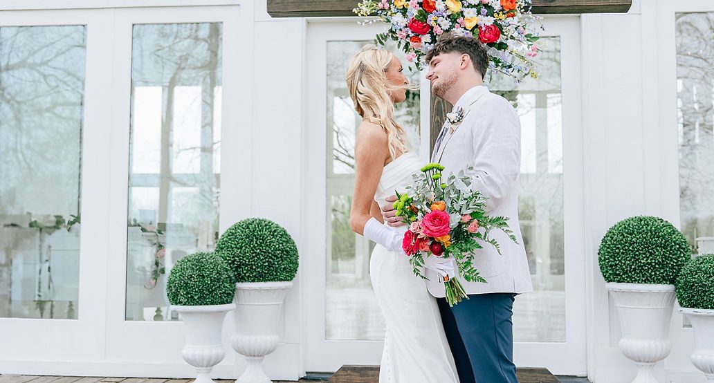 Caught in a moment before the kiss. Can you feel the butterflies? This is what happens when two souls forget the camera and just soak in each other (bonus points for bouquet flair). Ready for your own story in front of our lens? 💐✨ #rcbphoto #rachelcbonnettphotography #alabamaweddingphotographer #engagementsession