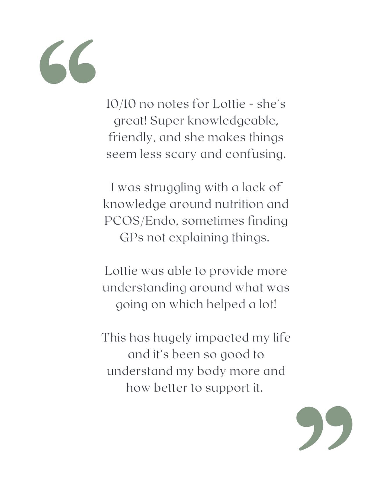 LVN 🤝 helping women to feel heard, supported and empowered 💖
It’s sad but true how many women come to clinic reporting that after a PCOS diagnosis from their doctor, they’ve been told to cut carbs / lose weight / just go on the pill 🫠
It is SO much more nuanced than this and extremely important to understand the individual and their unique experience in order to best manage their symptoms.
If you’re navigating a similar diagnosis at the moment and are looking for evidence-based, non-restrictive guidance on how to support yourself from a diet and lifestyle perspective, please don’t hesitate to drop me a message 💌
#womenshealth #pcos #nutritionforwomen #registerednutritionist #nutritionaltherapy
