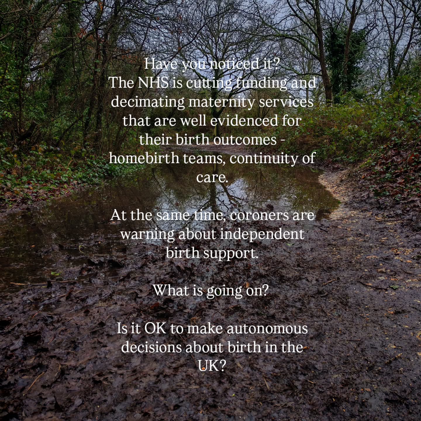 Something feels off here, no?
.
.
.
#birthrights #birthautonomy #maternityservices #homebirth #informedchoice