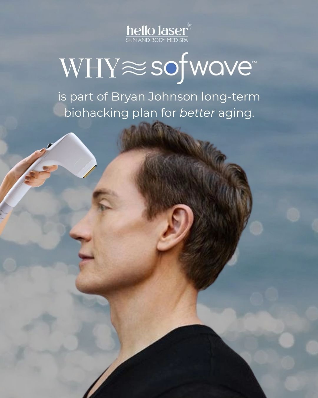 ✨ Why Bryan Johnson swears by Sofwave ✨
As a pioneer in longevity and smart aging, Bryan trusts Sofwave for its cutting-edge non-invasive lift and skin rejuvenation. No surgery, no downtime — just subtle, lasting results that keep skin looking youthful and firm.
💡 The leading device in preventative skin aging, Sofwave helps maintain confidence over time, one session at a time.
📍 Book your treatment with us today at our Scottsdale office – link in bio or call us at 480-905-3080!
#Sofwave #SkinLongevity #NonInvasiveLift #AntiAging #HelloLaser FutureProofSkin YouthfulGlow