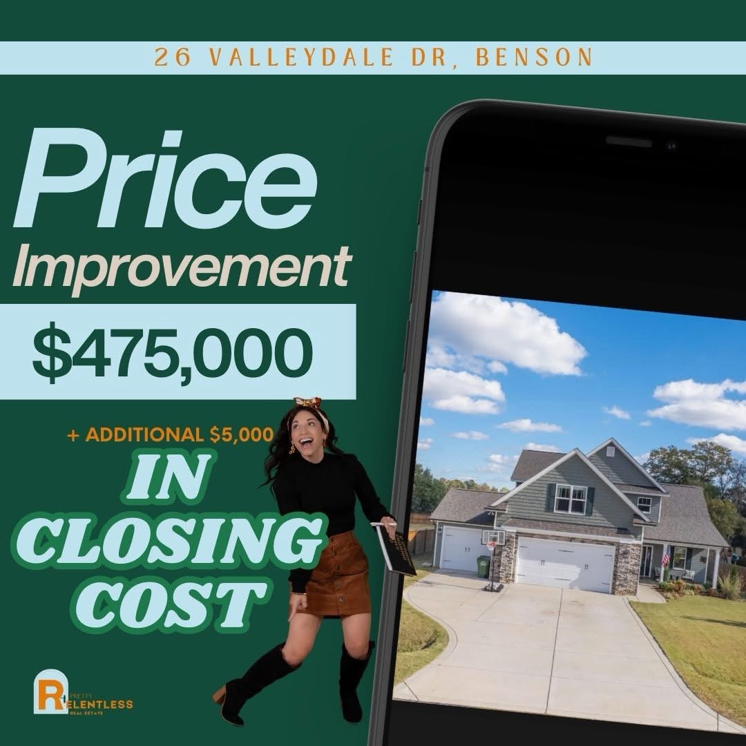🔥 BIG NEWS: Price Improvement + $5,000 Closing Credit! 🔥
Looking for a move-in ready gem in the Spring Branch community? This is it!
We just improved the price on 26 Valleydale Dr, and the sellers are highly motivated to find the right buyer. They’ve already moved into their new home, which means this stunning property is ready for YOU today!
There is absolutely nothing wrong with this beautiful home—just a seller ready to make a deal.
#prettyrelentless #letsmakeadeal #johnstoncountync
