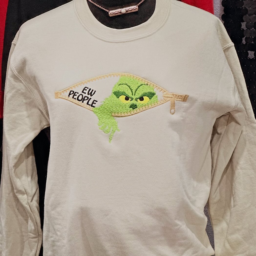 For all of my anti people PEOPLE! 👻 #embroidery