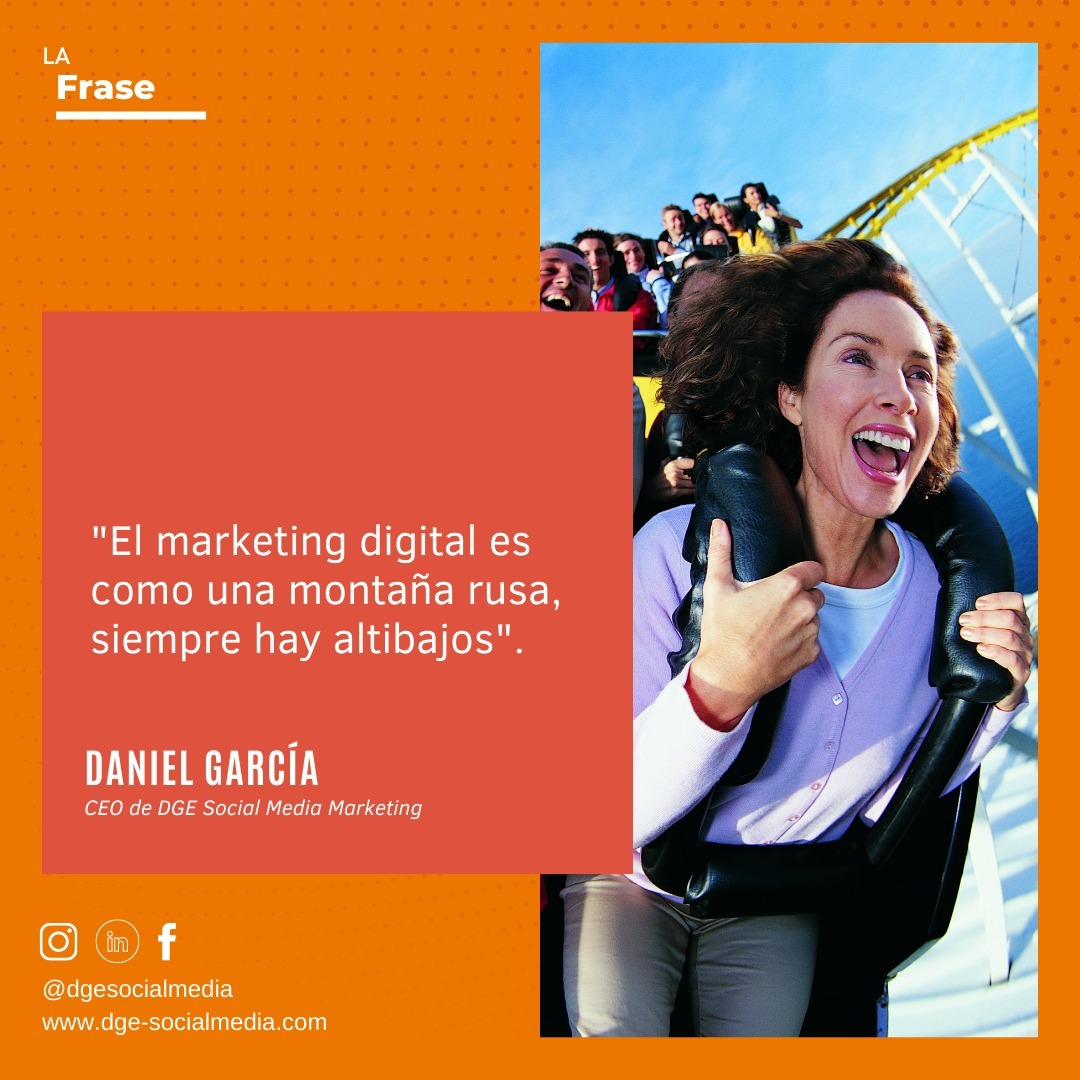 El marketing digital es como una montaña rusa, con altibajos emocionantes. Atrévete a subir y disfruta del viaje hacia el éxito. #socialmedia #marketingdigital #redessociales #peru