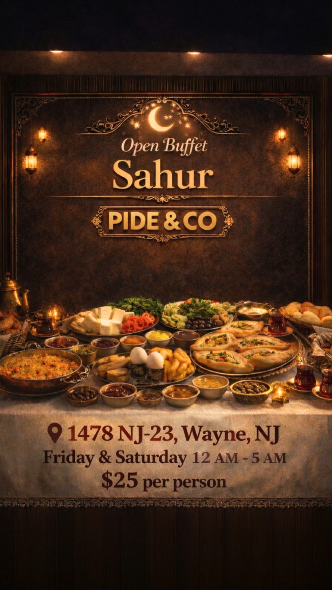 Sahur tastes better together 🌙✨ Freshly baked pide, rich breakfast spread, hot dishes, and more waiting for you at our Open Buffet Sahur.
.
#ShareTheTradition #Ramadan #sahur #pide