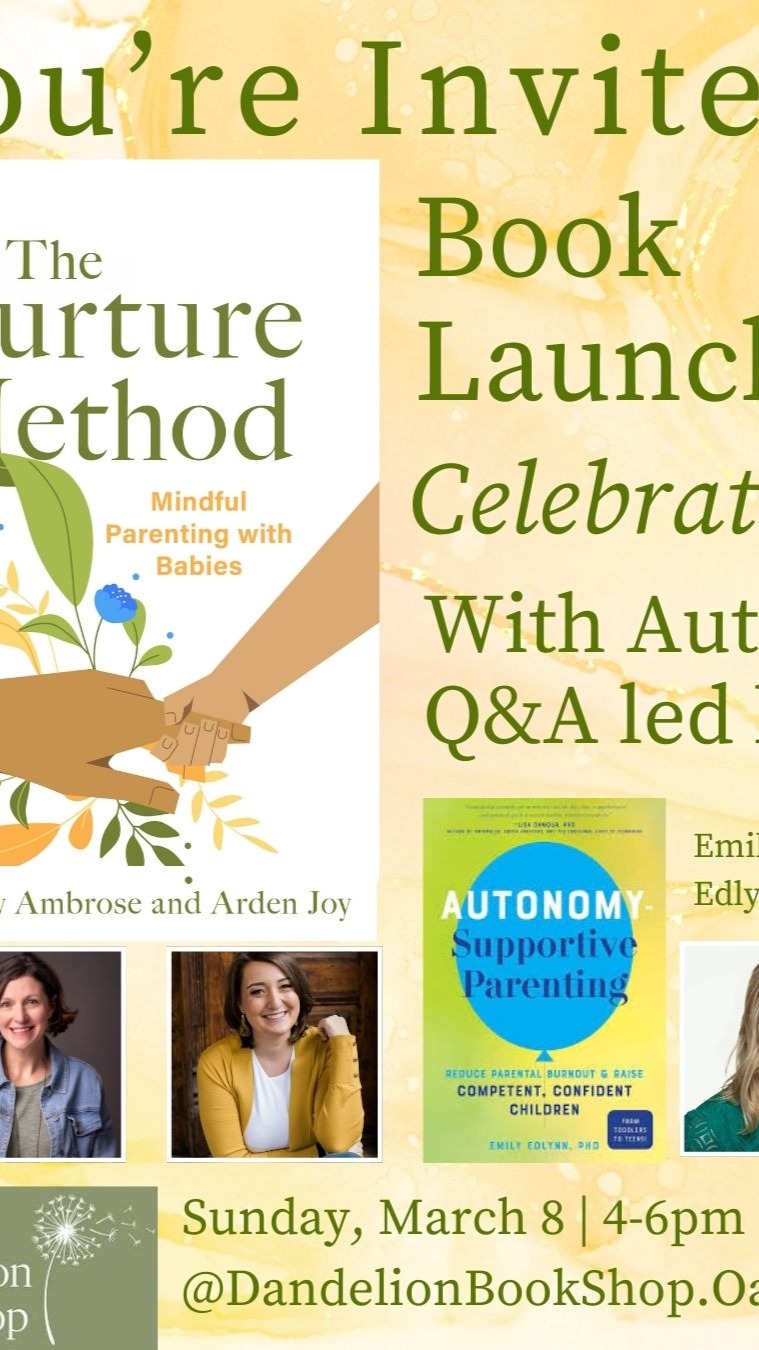 Celebrate the launch of The Nurture Method @dandelionbookshop.oakpark together with @dremilyedlynn PhD, author of Autonomy-Supportive Parenting.
Enjoy a thoughtful Q&A and simple mindfulness demonstrations you can begin using right away.
The Nurture Method offers science-backed, practical tools to build connection in everyday moments, from playtime to diaper changes - without adding more to your already full day.
💛 Children are invited too. No prior mindfulness experience is needed.
#mindfulness #mindfulhome #wellbeing #booklaunch #meettheauthors #mindfulparenting #familytime #oakparkil