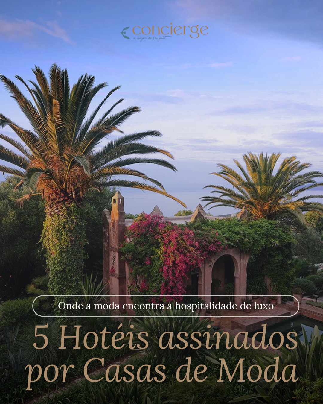 Se a moda é sobre como você se apresenta ao mundo, um hotel pensado com esse olhar transforma a estadia em uma experiência única.
São lugares com alma, com ponto de vista, com assinatura. Espaços que vão muito além do luxo e que redefinem a hotelaria.
Separamos hoteis que traduzem essa fusão - destinos que você não apenas visita, mas experimenta com todos os sentidos.
Deslize para o lado para conferir👉