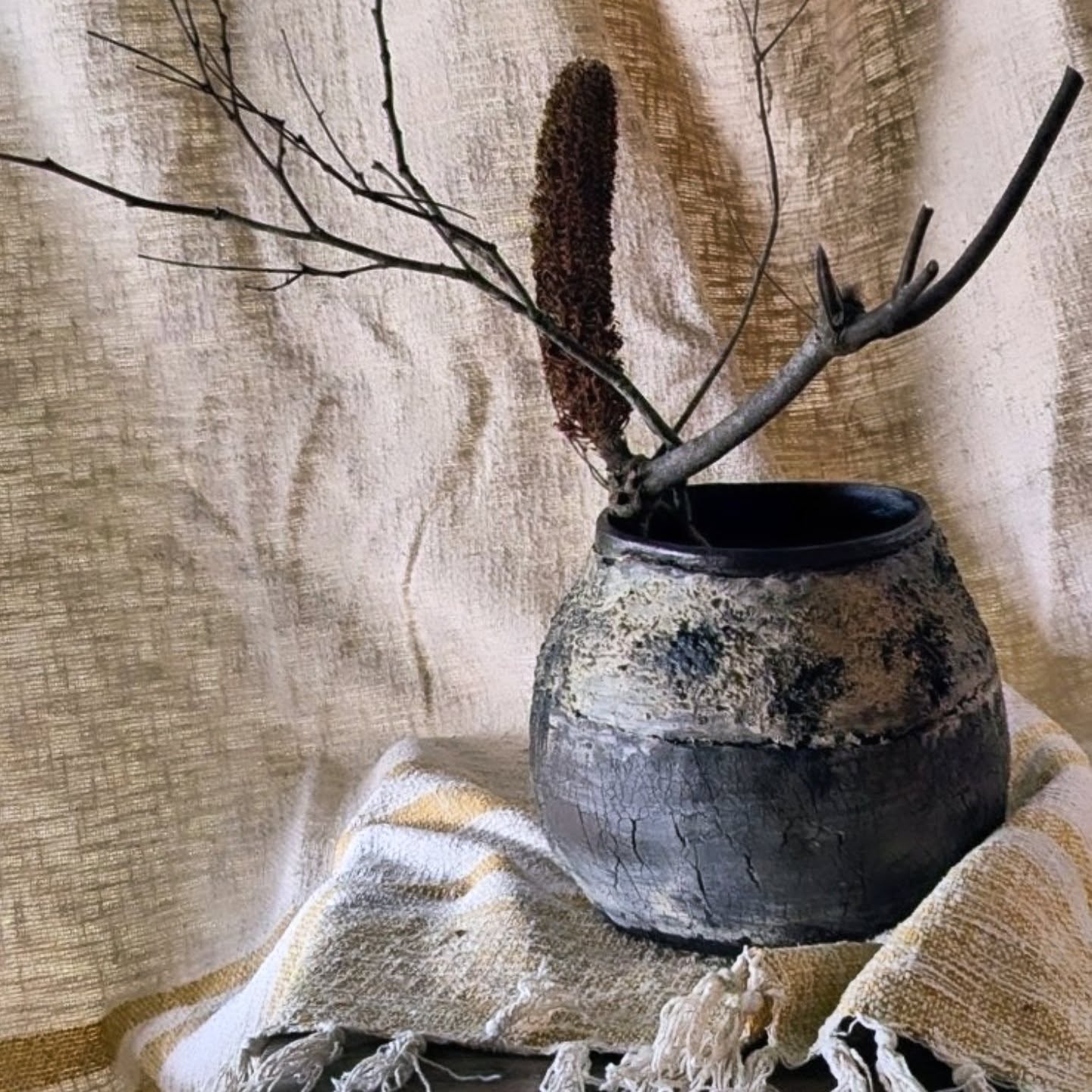 Definitely one of my favourite pieces - this study in texture is inspired by shoreline stones marked by tide and time.
Hand built in black clay and layered with white slip, this piece explores contrast through surface rather than colour. The slip settles into carved lines and clings to raised ridges, accentuating every mark and gesture.
The textures shift across the form ā rough and weathered, softened and worn ā echoing salt-scored rock and driftwood bleached by sun and sea.
A quiet exploration of how light moves across shadow, and how surface holds memory.
#coastalinspired #texturedceramics #handbuiltceramics #australianceramics #contemporaryclay