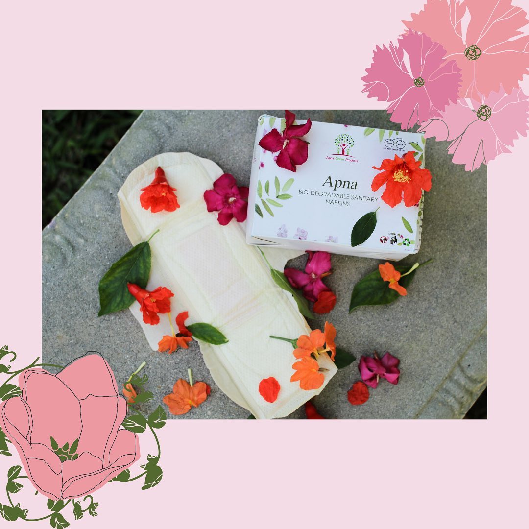 Our products and packaging are 100% natural and biodegradable! Please DM us if you would like more information. All products can be found on our website at apnagreen.com #linkinbio #pads #biodegradable #ecofriendly #india #natural #periods