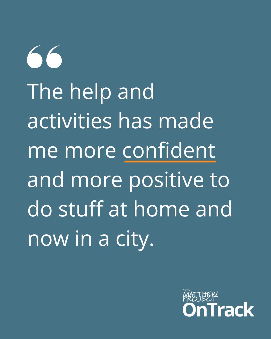 💬 Here is some lovely feedback our On Track team at @thematthewprojectcharity has recently received. Thank you for sharing your experience with us. ✨
“I love attending the groups in Norwich and Great Yarmouth. I find them great and I’ve learnt so much. I’ve made lots of friends and have been helped out so much by everyone who works there.
The help and activities have made me more confident and more positive to do things at home and now in a city. I can only thank everyone so much for helping me out since I started and giving me opportunities like workshops that I wouldn’t be able to have without their help.
I’ve enjoyed all the sessions which are mixed to allow me to find new interesting things to do. I’ve learnt new things like sewing, art, baking and working. I find the information activities like mental health very helpful and also fun to go to.
My friendships have also increased by doing all these alongside the social stuff like pool. I feel more comfortable around new people because of going to these.
I can’t thank everyone enough for being so nice and helping me by giving me these activities to go to.”
👉 Follow the link in our bio to find out more about the support provided by the On Track service.