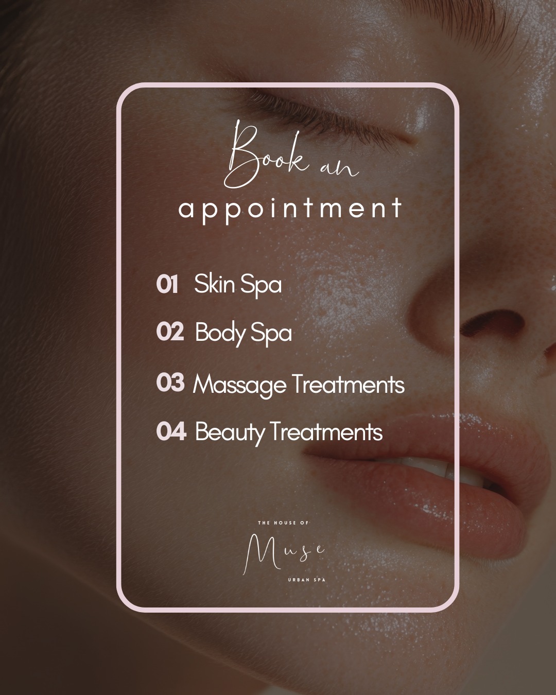 Your moment of calm starts here 🤍✨
Book your appointment and let us take care of the rest.
Skin Spa • Body Spa • Massage • Beauty Treatments