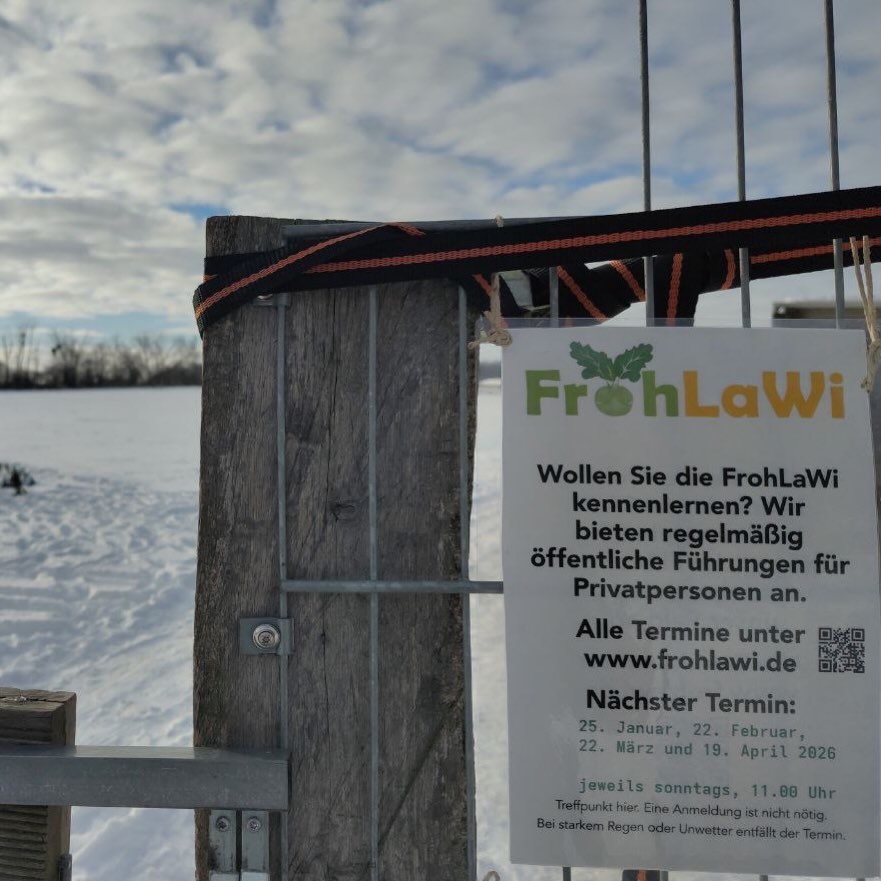 Am nächsten Sonntag, 22. Februar, 11 Uhr findet wieder unsere öffentliche Führung übers Feld statt. Kommt dazu und/oder sagt es weiter! Ob Spaziergänger*in, Gemüseliebhaber*in oder Hobby-Gärtner*in - alle Interessierten sind herzlich willkommen. Und natürlich auch alle FrohLaWistas. Maike und Corinna freuen sichauf einen spannenden Rundgang mit interessierten Menschen.
Treffpunkt beim Abholstand, Anmeldung nicht erforderlich. #solawi #leckeresgemüse #frohnau #hohenneuendorf #stolpe