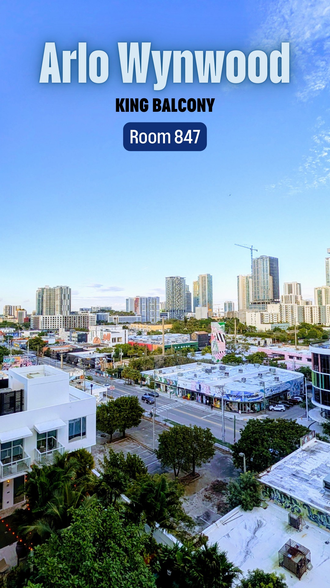 We stayed at Arlo Wynwood in Miami and loved how walkable and lively the neighborhood is.
This is Room 847, a King Balcony Room with modern design and a great spot to relax after a day exploring Wynwood’s art and food scene 🌴🎨
#ArloWynwood #WynwoodMiami #MiamiTrip #HotelRoomTour #BoutiqueHotel #MiamiTravel #TravelReels