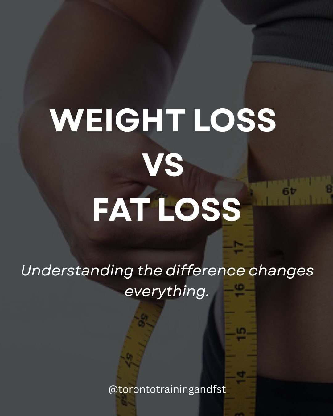 The scale and the mirror do not measure the same thing.
Weight loss reduces total body mass.
Fat loss improves body composition.
They are related but not interchangeable.
A calorie deficit will lower body weight.
But without structure, that weight can come from
• Muscle
• Water
• Strength capacity
Not just fat.
True fat loss requires intention
• Adequate protein
• Resistance training
• A moderate sustainable deficit
• Consistency over extremes
The scale measures total mass and the mirror reflects composition.
Decide what you are actually aiming for.
A lower number or a stronger leaner body.
Structure follows clarity.
#fatloss #bodyrecomposition #weightlossvsfatloss #torontopersonaltrainer #torontotrainingandfst
