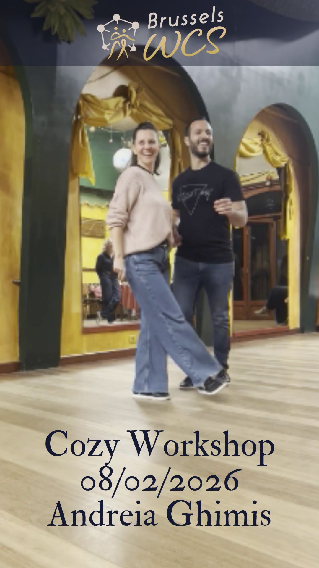 In a cozy atmosphere we learned some very cool stylings and had a lot of fun at #brusselswestcoastswing ‘s latest Workshop with the wonderful Andreia Ghimis! ❤️🔥💃