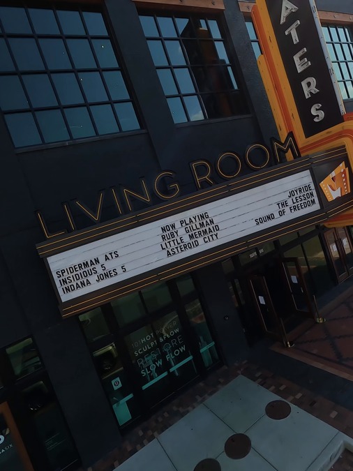 From street to seat. This is how date night unfolds at @livingroomtheatersindy. 🍿🎥