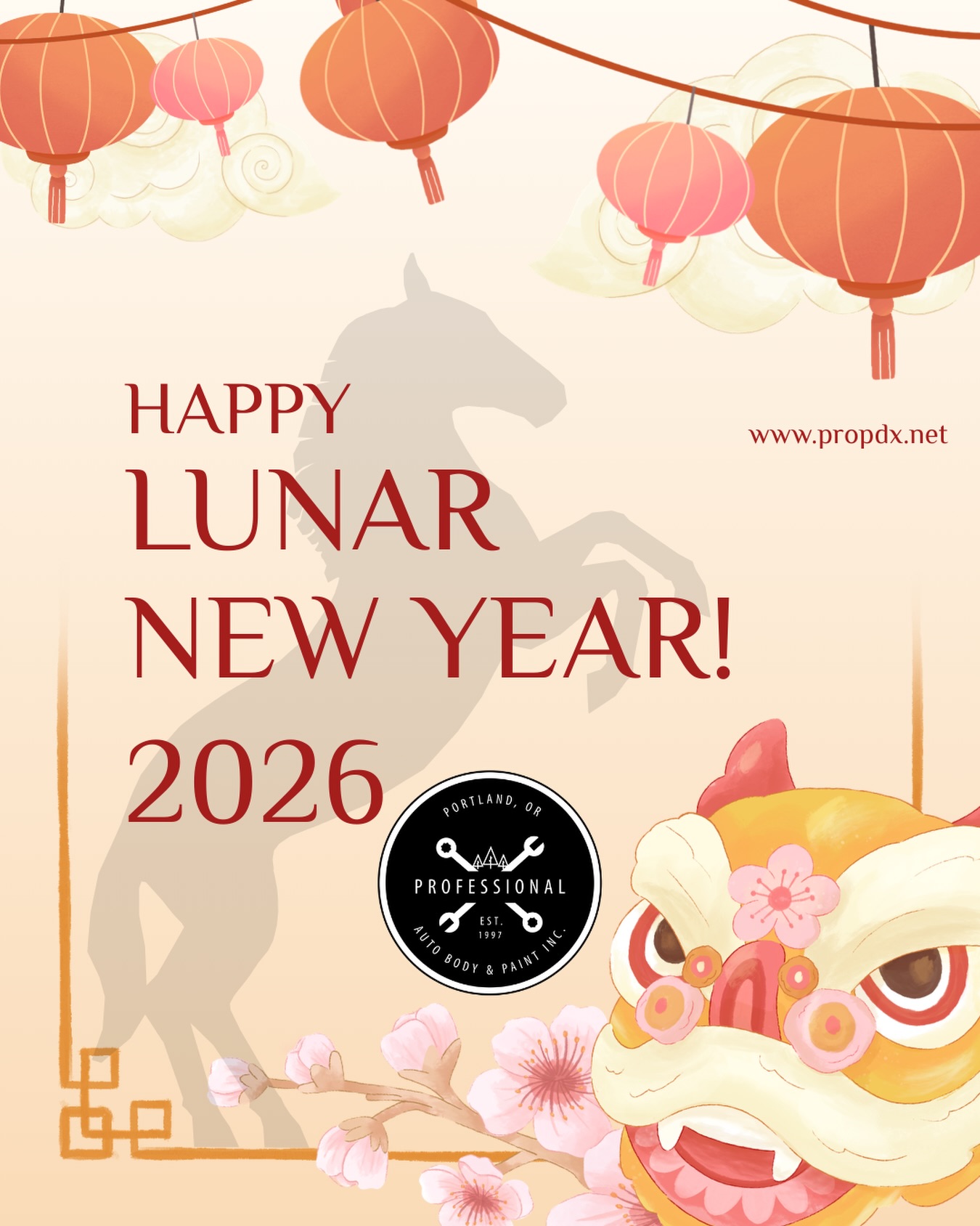 Happy Lunar New Year and welcome the Year of the Horse 🐎🧧🎊
From all of us at Professional Auto Body & Paint, we wish you a year filled with strength, resilience, good fortune, and smooth journeys ahead.
May this year bring prosperity, happiness, and safe travels wherever the road takes you 🚗
.
.
.
#lunarnewyear
#prosperity
#goodhealth
#newbegginings
#yearofthehorse
