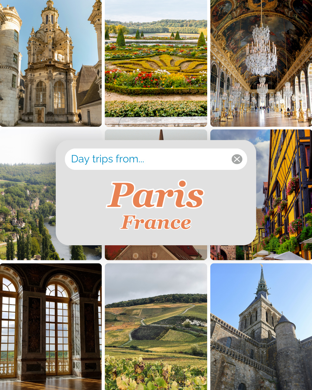 Paris is just the beginning. 🇫🇷
From champagne cellars to royal palaces, these day trips turn a Paris itinerary into a premium experience.
Palace of Versailles: Encourage clients to book timed-entry tickets in advance and consider a guided tour to avoid long security lines and add historical context.
Mont Saint-Michel: Position this as a private driver or small-group excursion for clients short on time but wanting a bucket-list experience.
Château de Chambord: Bundle château visits with a private Loire Valley wine tasting for a higher-value, commissionable experience.
Giverny: Sell this alongside a guided art-focused tour to elevate the experience beyond a simple garden visit.
Champagne: Pre-book tastings at prestigious houses and arrange private transfers between estates for a seamless premium experience.
Save this for your clients next trip!
#travel #paris #france #daytrips #jetset
