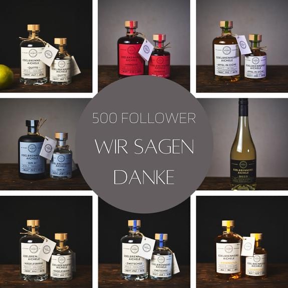 Am Wochenende haben wir die 500 Follower geknackt. Wir bedanken uns bei euch und freuen uns riesig darüber. Voller Eifer gehen wir in die Zukunft mit vielen Ideen und freuen uns auf noch mehr Follower. Wenn es vierstellig wird, haben wir eine tolle Überraschung für euch! #brennerei #edelbrennereiaichele #aichele #geschenke #regional #handwerk #kunst #streuobstwiese #mitliebegemacht #handmade #handkraft #ostfildern #nellingen