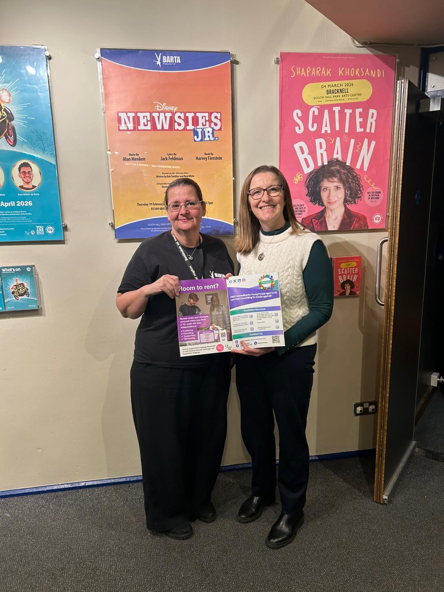Collette and Gosia enjoyed supporting a recent performance at South Hill Park, where BARTA are kindly promoting Youthline in their programme.
It’s inspiring to see the incredible work they do with young people through musical theatre — building confidence, creativity and connection.
We’re grateful to be part of such a supportive local network 💚