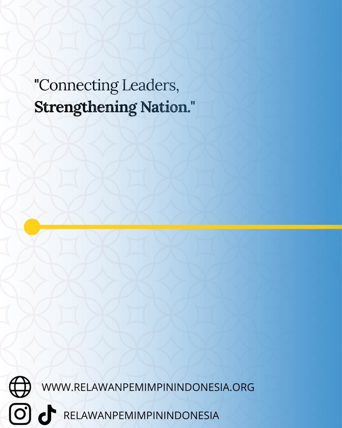 Pemimpin hebat tidak lahir sendirian.
Mereka terhubung, belajar, dan bertumbuh bersama.
#ConnectingLeaders
#RelawanPemimpinIndonesia