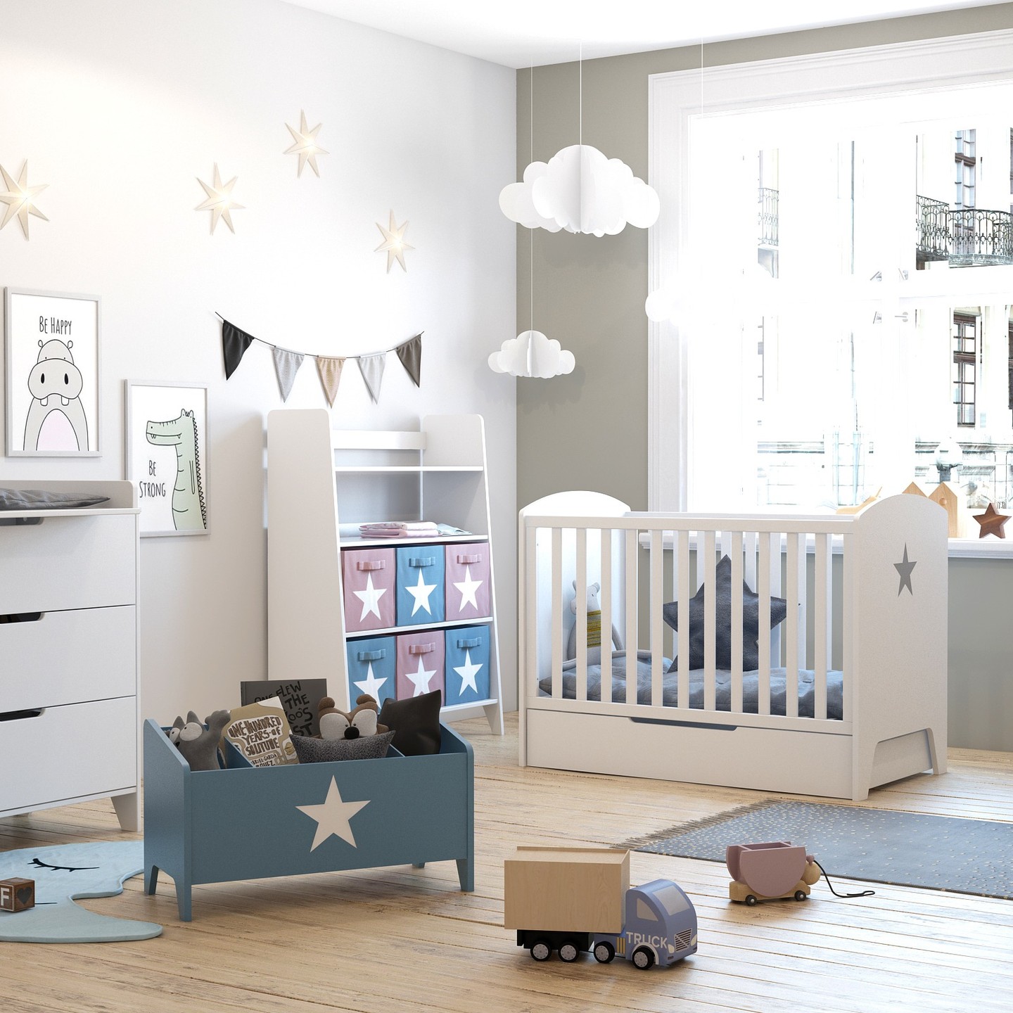 Focus sur notre jolie chambre bébé Star 🌟
Focus on our cute Star baby room 🌟
#blnkids #babyroom #chambrebebe