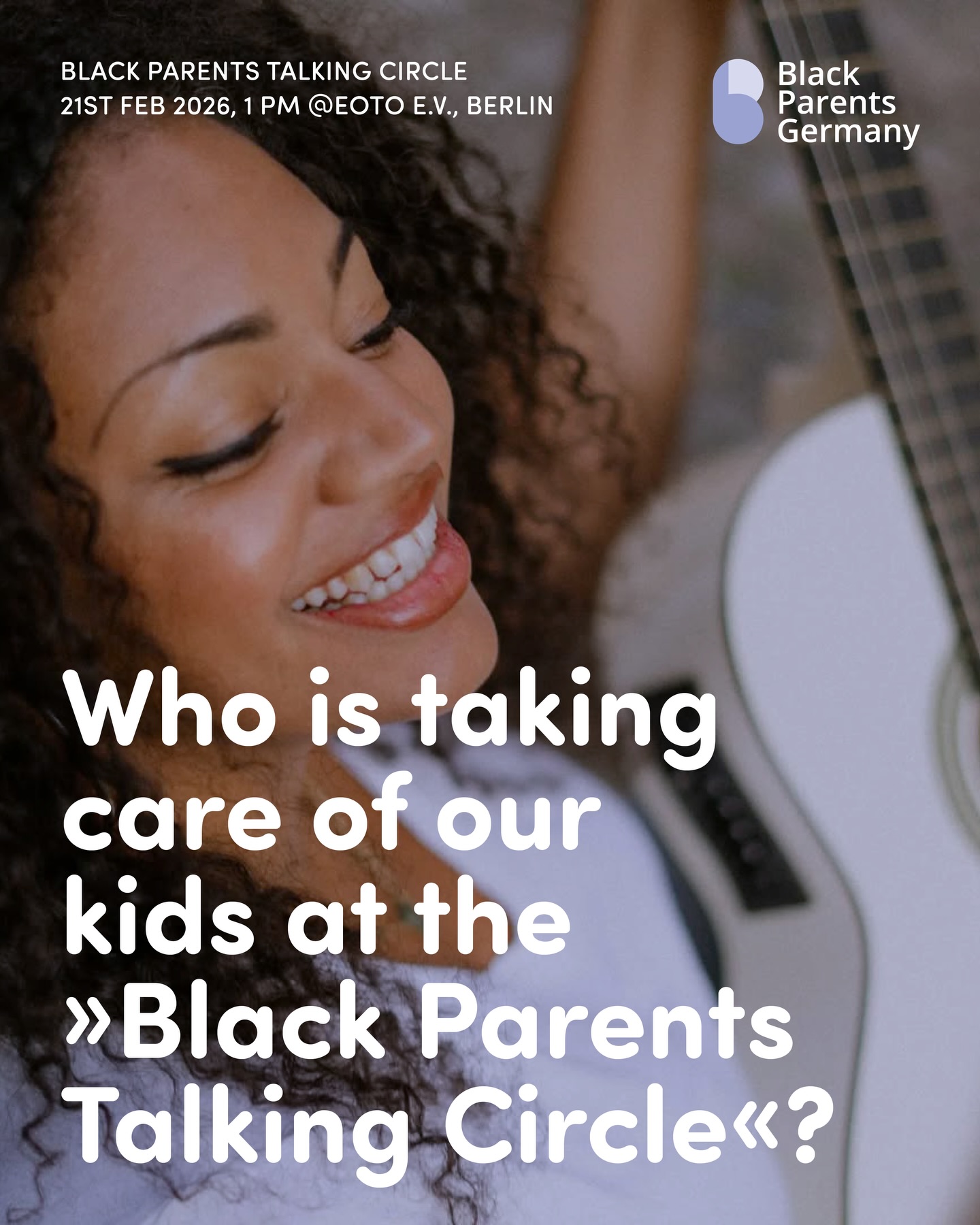 Wer kümmert sich eigentlich um unsere Kinder beim
»Black Parents Talking Circle«?
Samstag, 21.02.2026, ab 13:00 Uhr
EOTO e.V., Togostr. 76, 13551 Berlin-Wedding
–
Say hi to Felicia and Afrik’Kidz Berlin ( @afrik_kidz_berlin }!
Felicia ist ausgebildete Erzieherin und Gründerin von Afrik’Kidz Berlin. Sie arbeitete u.a. bei Sankofa e.V als pädagogische Fachkraft und begann 2020 ihr duales Studium zur Musikpädagogin und Sozialarbeiterin.
Rassimuskritische bzw. eine möglichst dekoloniale Perspektive ist in ihrer Arbeit als Schwarze Pädagogin der Schlüssel zu SelfCare, Healing und Selbstschutz. Seit 2022 trägt Afrik’Kidz dafür Sorge, dass Schwarze Kinder mit rassismus- und diskriminierungskritischen, pädagogisch wertvollen Spielen, Büchern und Mal-Sachen bestmöglich betreut werden. Das Afrik’Kidz Team besteht allein aus Schwarzen Fachkräften und Betreuer*innen.
Wir freuen uns sehr, dass sich Felicia mit Afrik’Kidz um unsere Black Kids kümmern wird. mit ihrer feinfühligen, empowernden Art durch den Tag führen wird. Sie wird mit einer interaktiven und achtsamen Moderation dazu beitragen, dass eine gemeinschaftliche Teilhabe in einem organischen Gesprächsfluss mündet, Generationen und Perspektiven ausgewogen vertreten sind und es ausreichend Raum für Emotionen und Pausen gibt.
–
Bitte schließt euch Felicia an und kommt zum:
»Black Parents Talking Circle«
Samstag, 21.02.2026, ab 13:00 Uhr
EOTO e.V. Berlin-Wedding ( @eachoneteachone_official )
Wir freuen uns auf euch. Bitte meldet euch auf unserer Website unter www.blackparents.de an, damit wir etwas besser planen können. Lieben Dank!
Eure
Black Parents Germany
It takes a community to raise a child
-
#blackparentsgermany #ItTakesACommunityToRaiseAChild #BlackParentsTalkingCircle