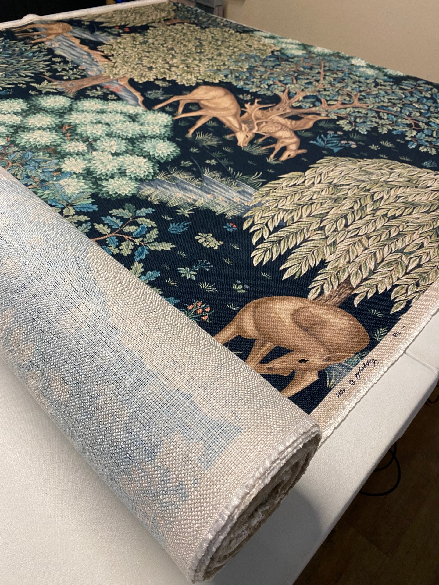 • The Brook •
For William Morris, tapestry was the highest form of decorative art. Inspired in part by J. H. Dearle's The Brook Tapestry and the friezes that sit beneath the Holy Grail Tapestries this digitally printed fabric design from Morris & Co. recreates the crispness and beautiful detail of medieval tapestries. This textured cloth is reminiscent of original tapestry surfaces.
#thebrook #williammorris #williammorrisfabric #linencurtains #williammorriscurtains