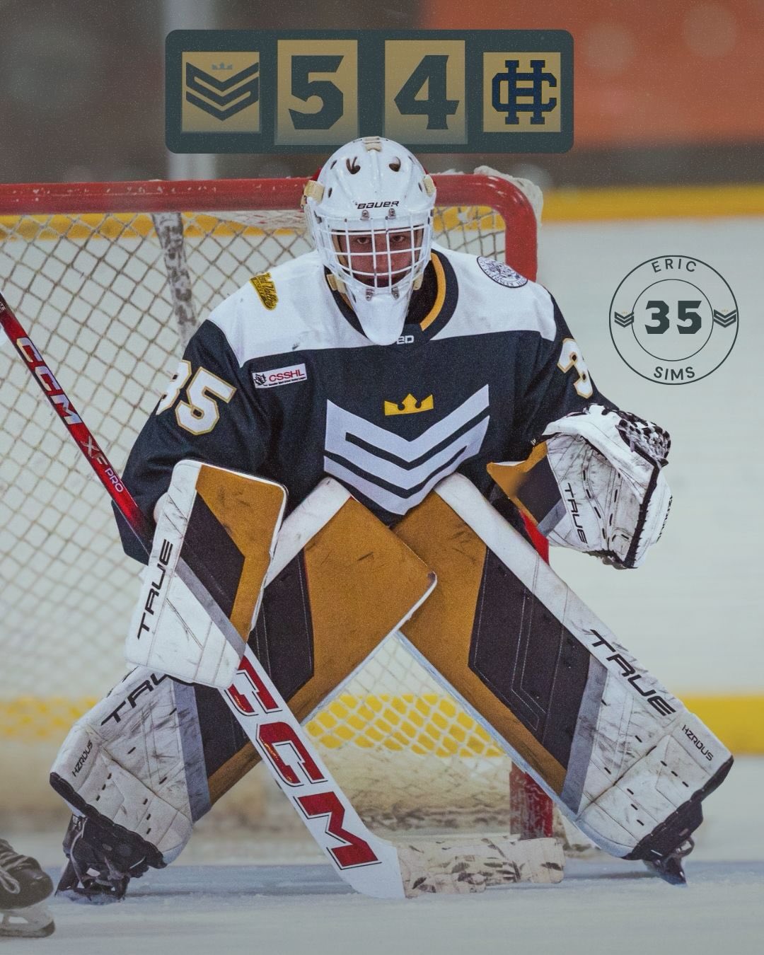 HOW BOUT THIS GUY? That. Is. Clutch goal tending. @eriksims_35 #starhockeyacademy #csshl