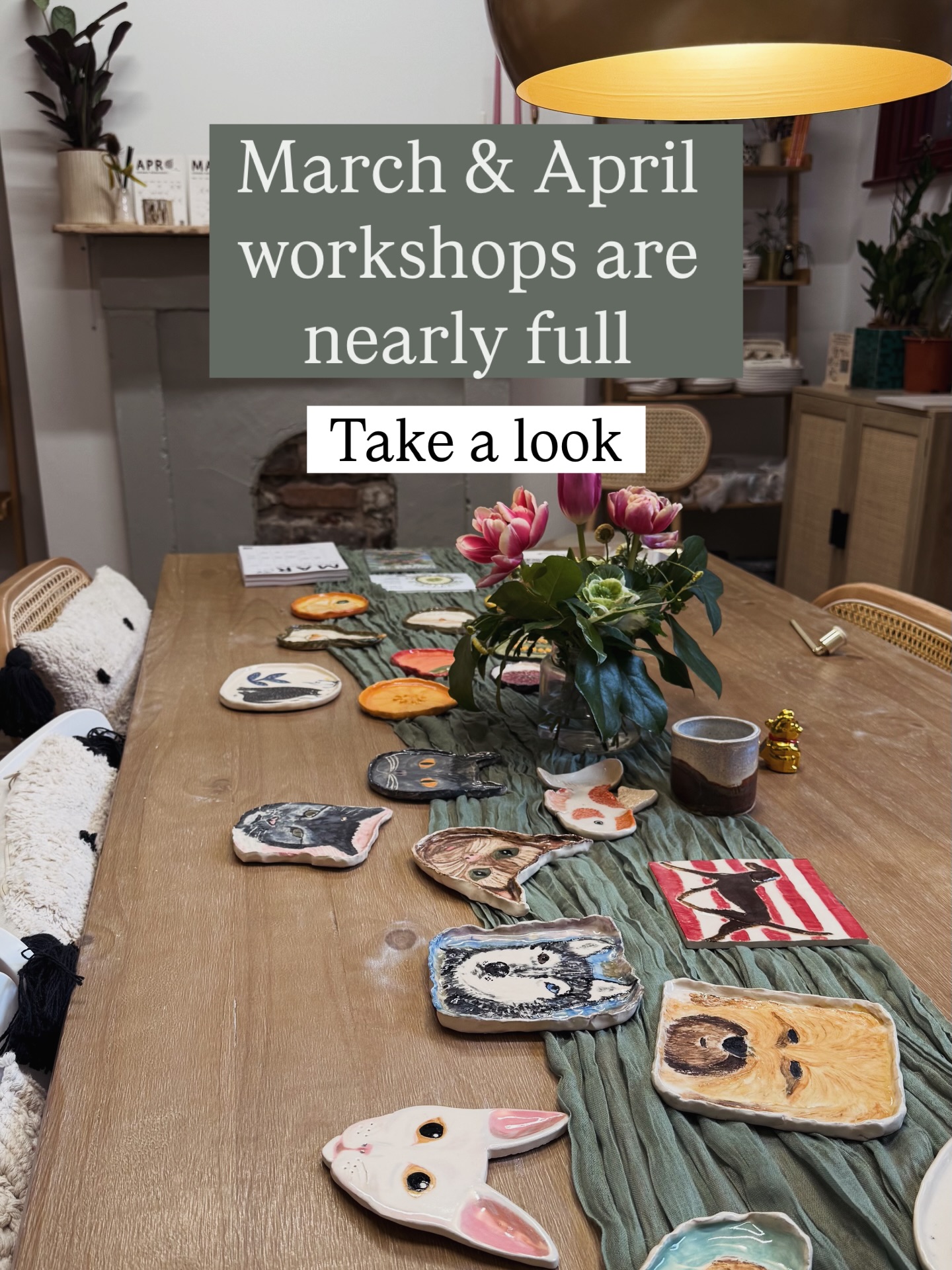 March & April are filling up fast!
Here are the last remaining workshop dates I have available. Once they’re gone, they’re gone 👀
If you’ve been thinking about booking, this is your sign 🤍
DM me or use the link in bio to secure your space.